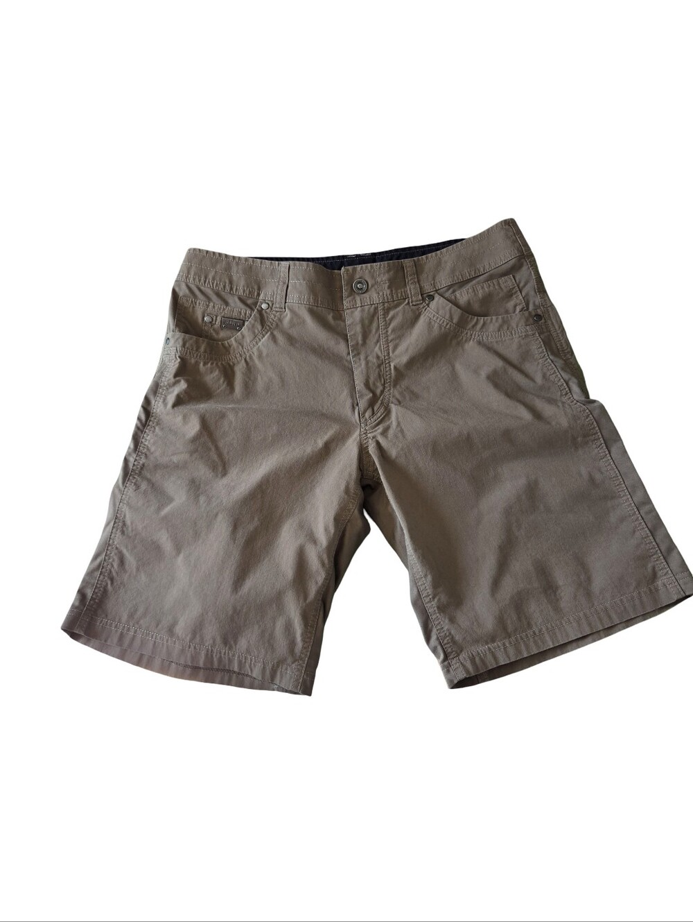 Kuhl Mens Hiking Shorts Brown Lightweight Neutral Classic Outdoor Casual Size 35
